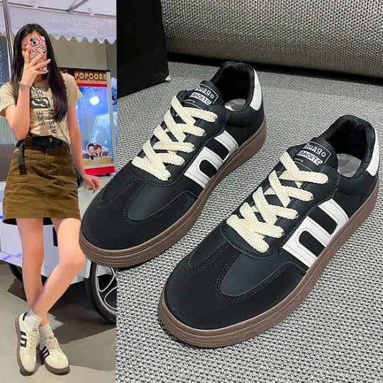 Damen Sportliche Sneakers mit atmungsaktiver Obermaterialstruktur und rutschfester Sohle EB