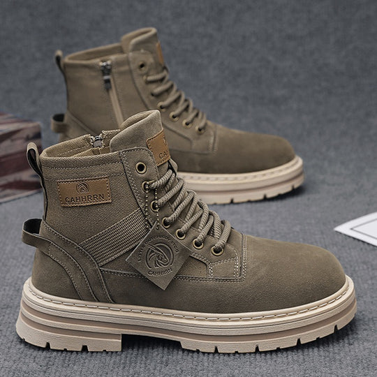 Damen robuste High-Top Stiefel mit praktischer Schnellschnürung und verstärktem Profil EB