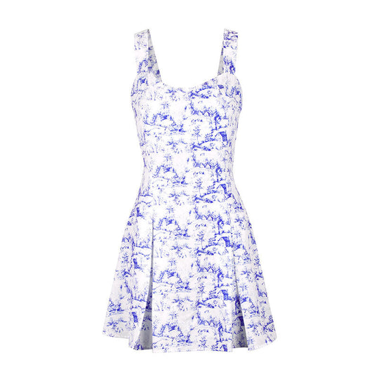 Damen Sommerliches A-Linien Kleid mit floralem Motiv EB