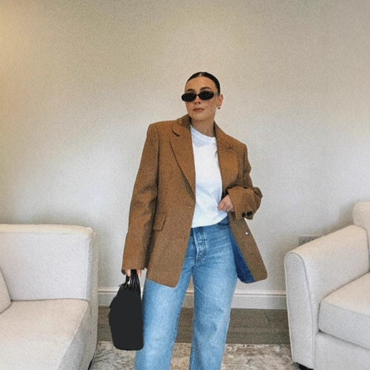 Damen Oversized Blazerjacke im modernen Schnitt EB