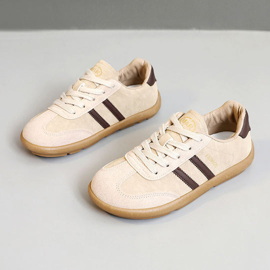Damen Modische Freizeitschuhe aus weichem Veloursleder EB