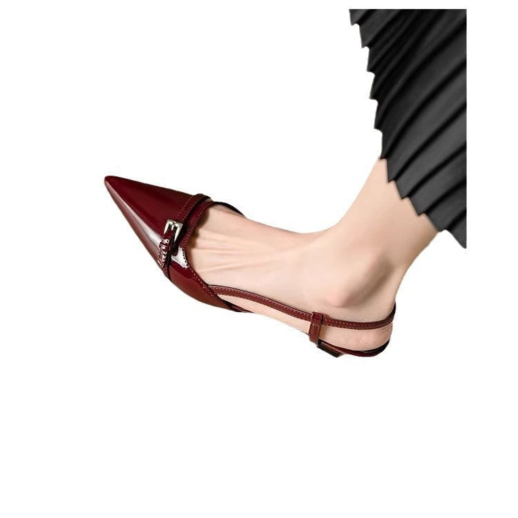 Damen Slingback Pumps mit elegantem Spitzen-Design EB