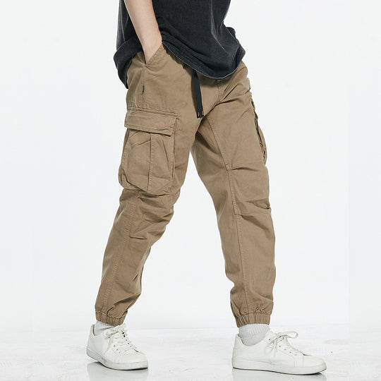 Herren Cargo-Hose mit elastischem Bund und tiefen Taschen EB