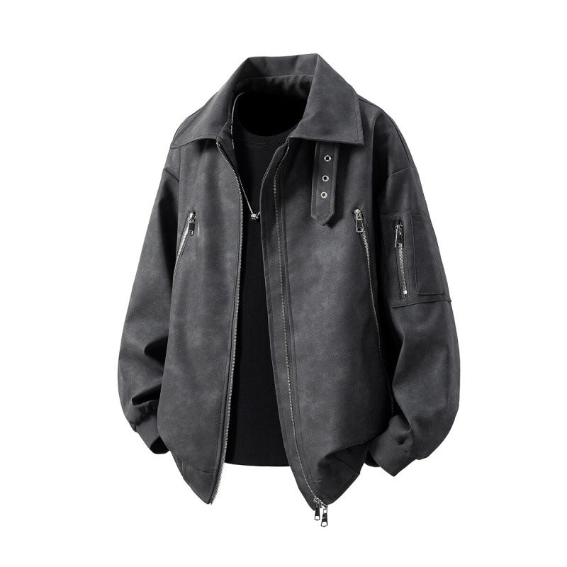 Herren Übergangsjacke mit innovativem Design und multifunktionalen Reißverschlusstaschen EB