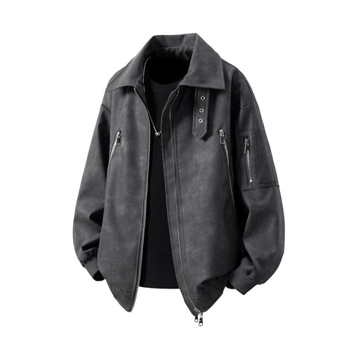 Herren Übergangsjacke mit innovativem Design und multifunktionalen Reißverschlusstaschen EB
