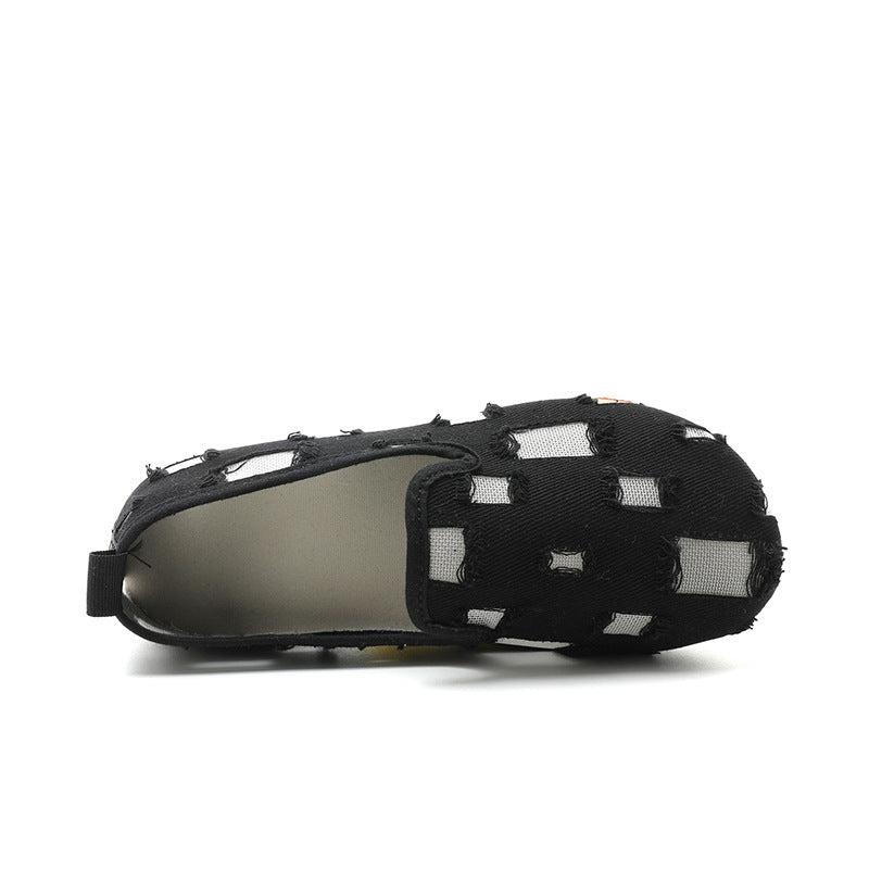 Damen Slip-On Hausschuhe mit atmungsaktiver Obermaterialstruktur und flexibler Sohle EB