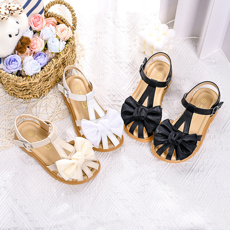 Mädchen Sandalen mit komfortablen Riemchen und großzügiger Schleifenapplikation EB