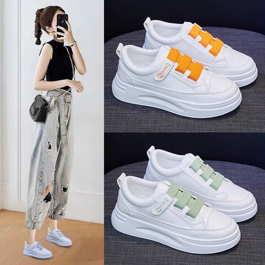 Damen Modische Sneakers mit praktischem Klettverschluss und bequemem Innenfutter EB