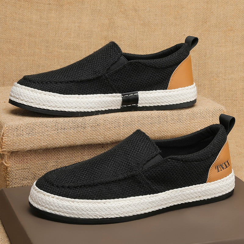 Damen Lässige Slip-On Sneakers mit strapazierfähigem Obermaterial und rutschfester Sohle EB