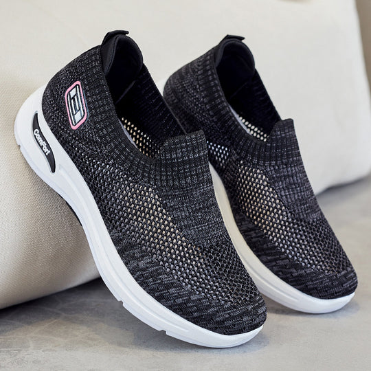 Damen Atmungsaktive Slip-On Sneakers mit weichem Stretch-Obermaterial EB