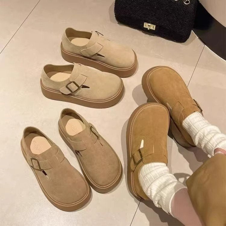 Damen Komfortable Clogs mit modischem Schnallenverschluss EB