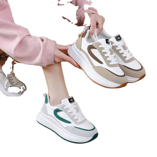Damen Sportliche Sneakers mit modischer Profilsohle und atmungsaktivem Obermaterial EB