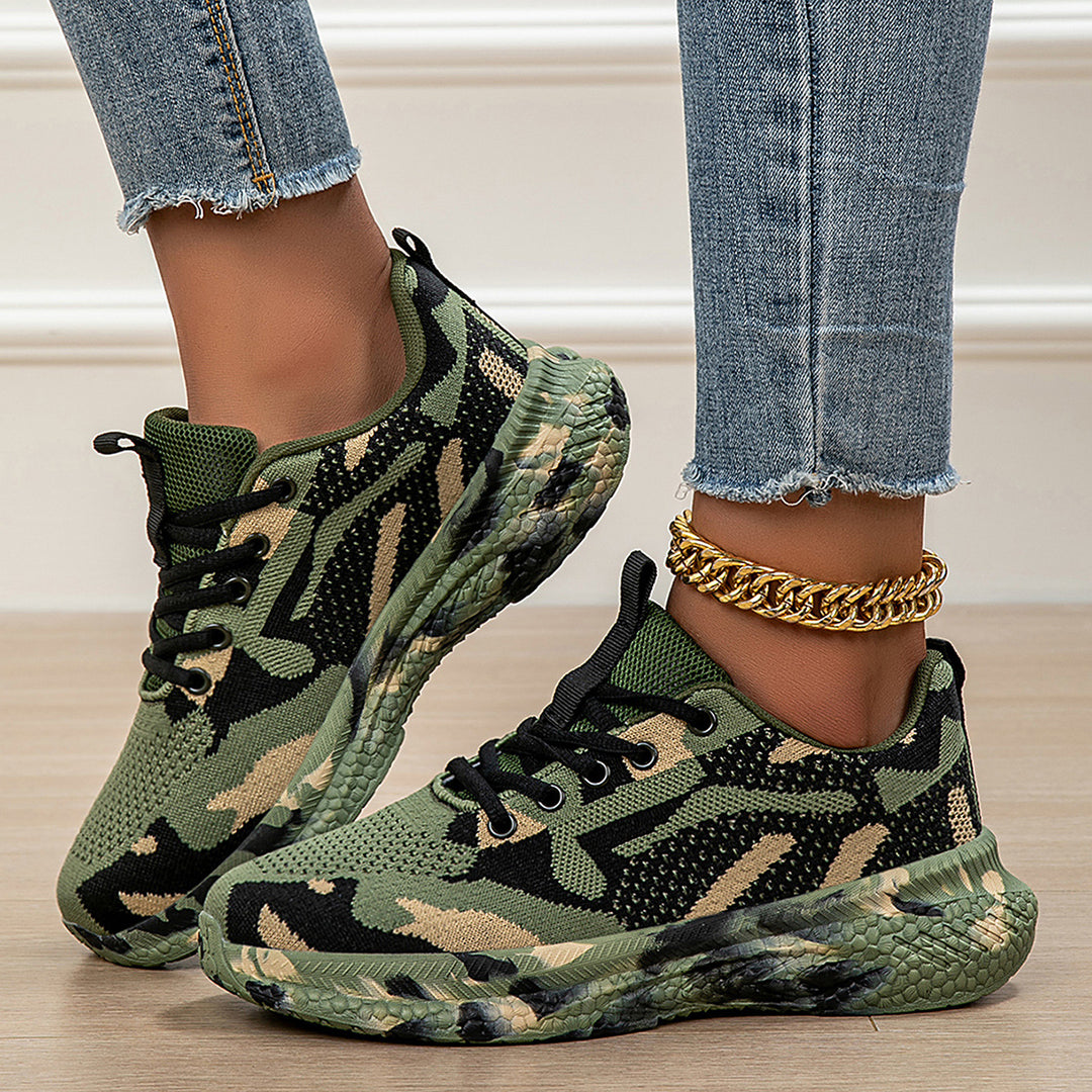 Damen modische Sneakers mit atmungsaktiver Laufsohle und flexibler Dämpfung EB