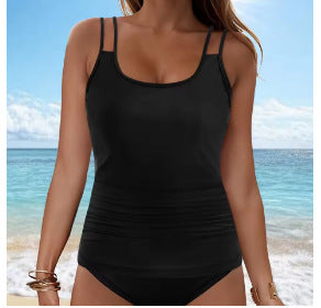 Damen Tankini-Oberteil mit modischem Rüschendesign EB