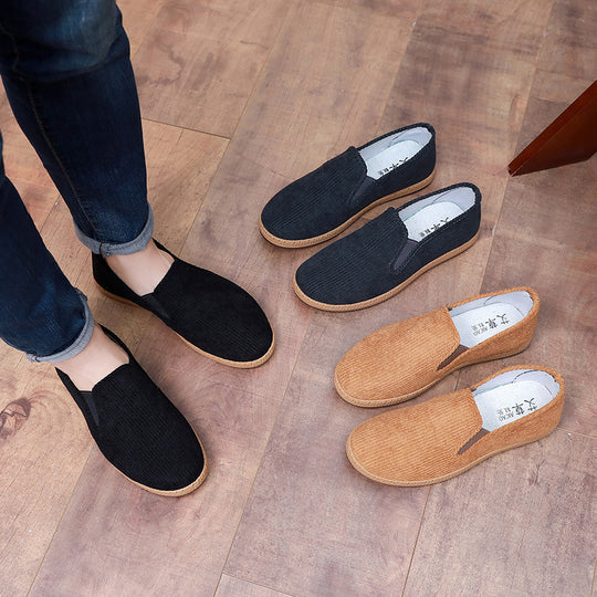 Damen Bequeme und weiche Slip-On Schuhe aus hochwertigem Material EB