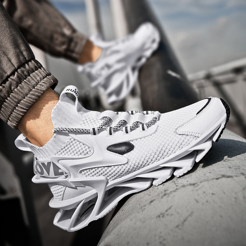 Damen Sportliche Traingsneakers mit atmungsaktiver Mesh-Oberfläche und dämpfender Sohle EB