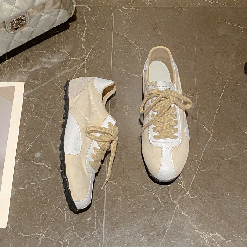 Damen Sneakers im Retro-Style aus hochwertigem Kunstleder mit atmungsaktiver Auskleidung EB