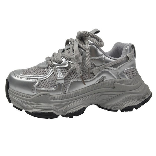 Damen Sportliche Chunky Sneakers mit rutschfester Sohle und atmungsaktivem Obermaterial EB