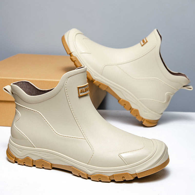 Herren Gummistiefel mit rutschfester Sohle und flexiblem Einstieg EB