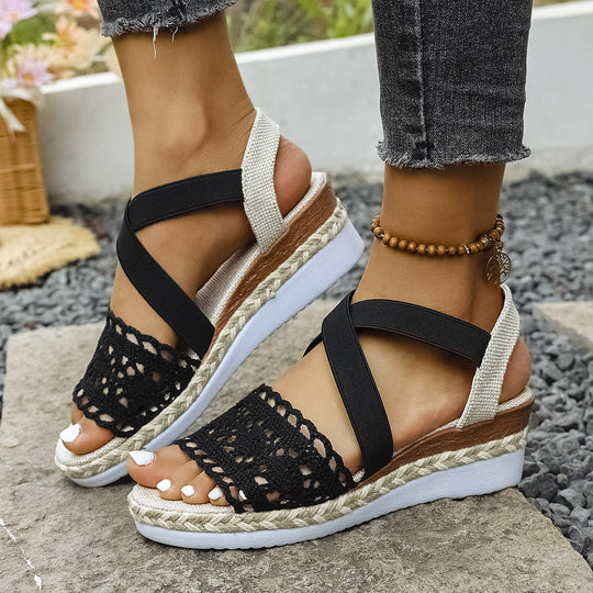 Damen Plateau Sandalen EB