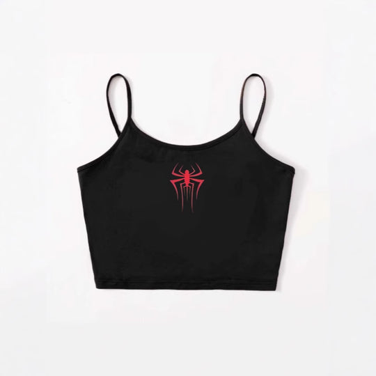 Damen Crop-Top mit kreativem Herz-Design EB