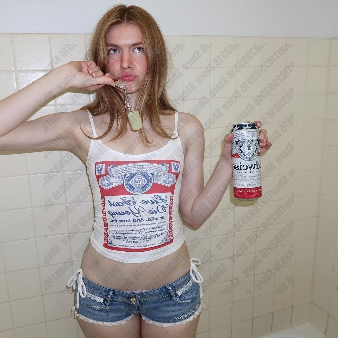 Damen ärmelloses Tanktop mit kreativem Druck EB