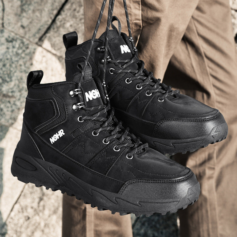 Damen Outdoor-Wanderschuhe mit rutschfester Profilsohle und hohem Schaft EB