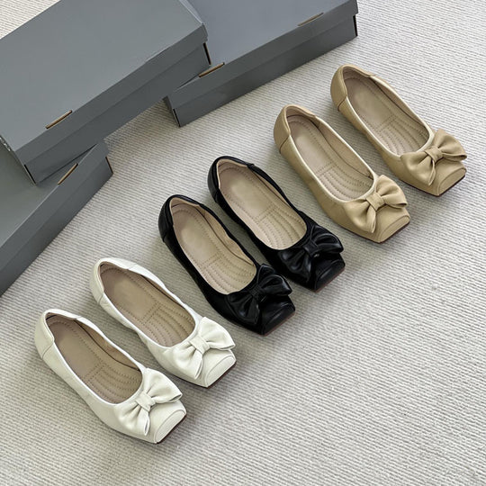 Damen Ballerinas mit elegantem Schleifen-Akzent EB
