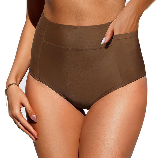 Damen Hochtaillierte Badeshorts EB