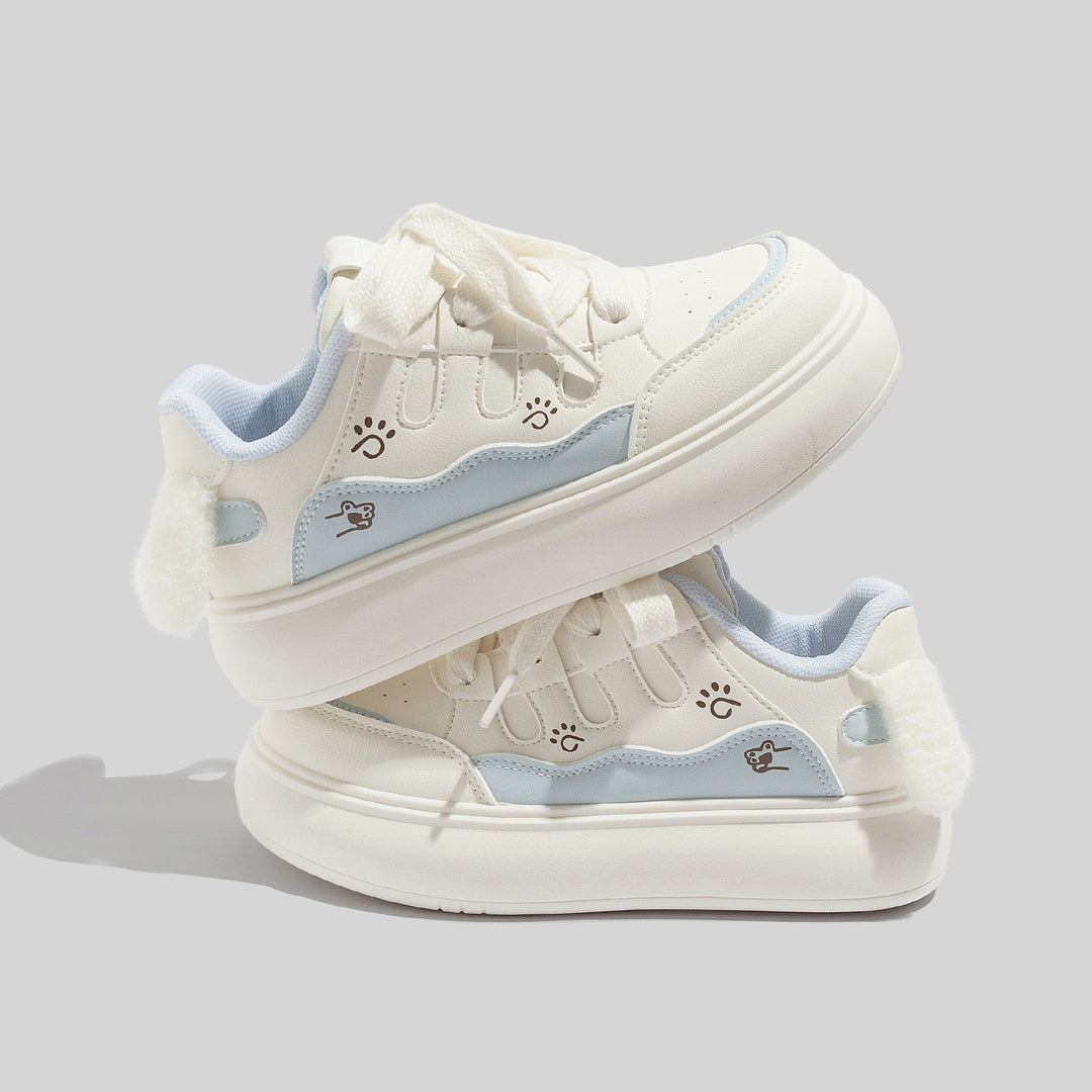 Damen Sneakers mit verspieltem Tiermotiv und weichem Innenfutter EB