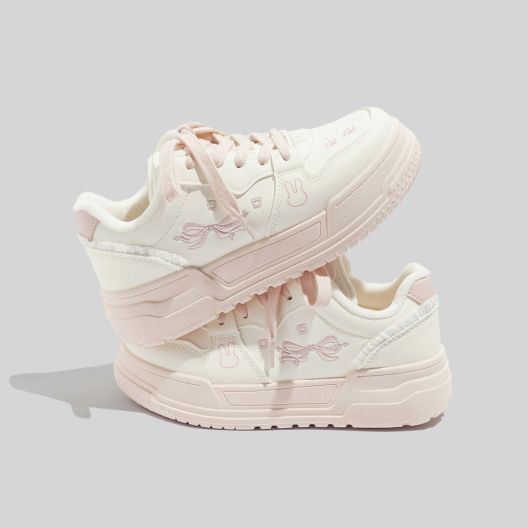 Damen Sneakers mit verspieltem Häschenmotiv und bequemer Dämpfung EB