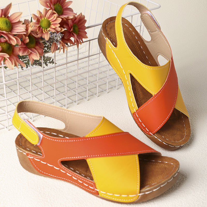 Damen Komfortable und elegante Clogs mit Kreuzriemen EB