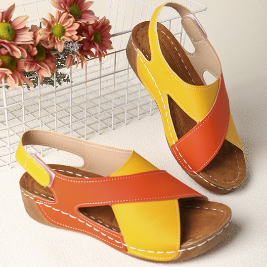 Damen Komfortable und elegante Clogs mit Kreuzriemen EB