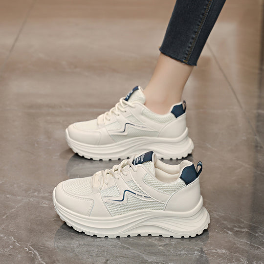 Damen Sportliche Sneakers mit atmungsaktiver Mesh-Oberfläche und dämpfender Laufsohle EB