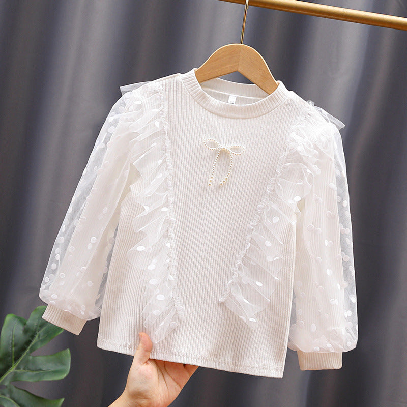 Damen Modischer Pullover mit voluminösen Ärmeln EB