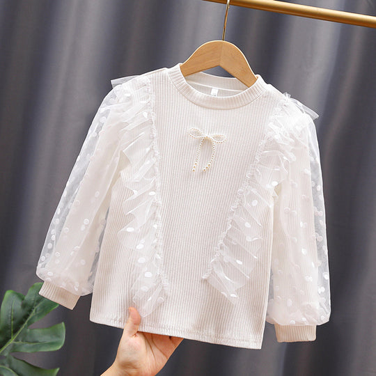 Damen Modischer Pullover mit voluminösen Ärmeln EB