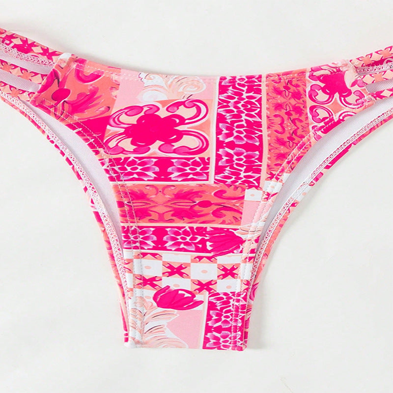 Damen Zweiteiliges Bikini-Set mit modischem Design EB