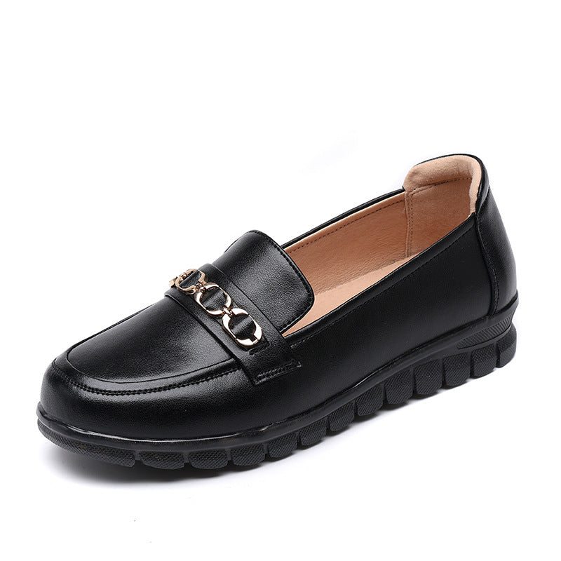 Damen Mokassins mit modischem Kettendetail und rutschfester Sohle EB