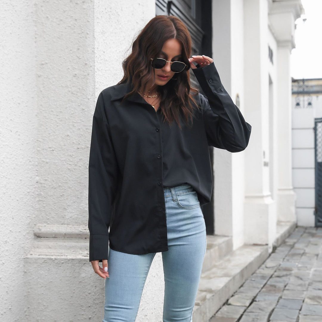 Damen Elegante Bluse mit klassischem Schnitt und lässigem Flair EB