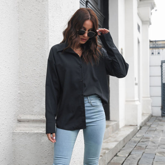 Damen Elegante Bluse mit klassischem Schnitt und lässigem Flair EB
