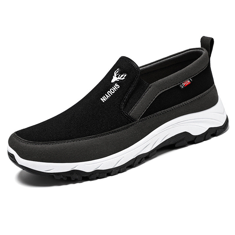Damen Komfortable und atmungsaktive Slip-On Sneakers mit rutschfester Sohle EB