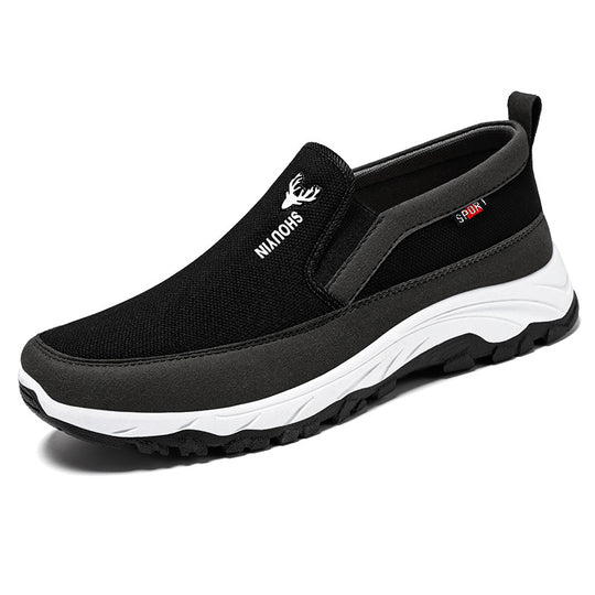 Damen Komfortable und atmungsaktive Slip-On Sneakers mit rutschfester Sohle EB