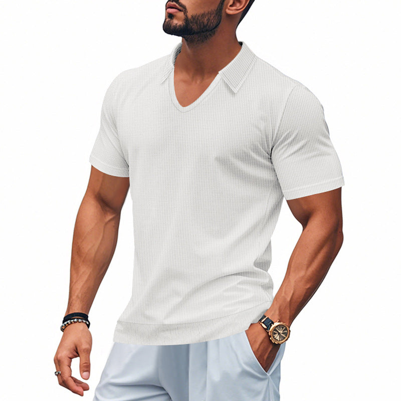 Herren Polo-Shirt mit strukturiertem Design und modernem Schnitt EB