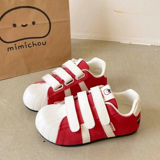 Damen Freizeit-Sneaker mit niedlichen Tiermotiven und praktischem Klettverschluss EB