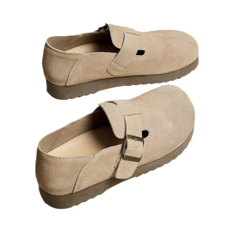 Damen Komfortable Clogs mit modischem Schnallenverschluss EB
