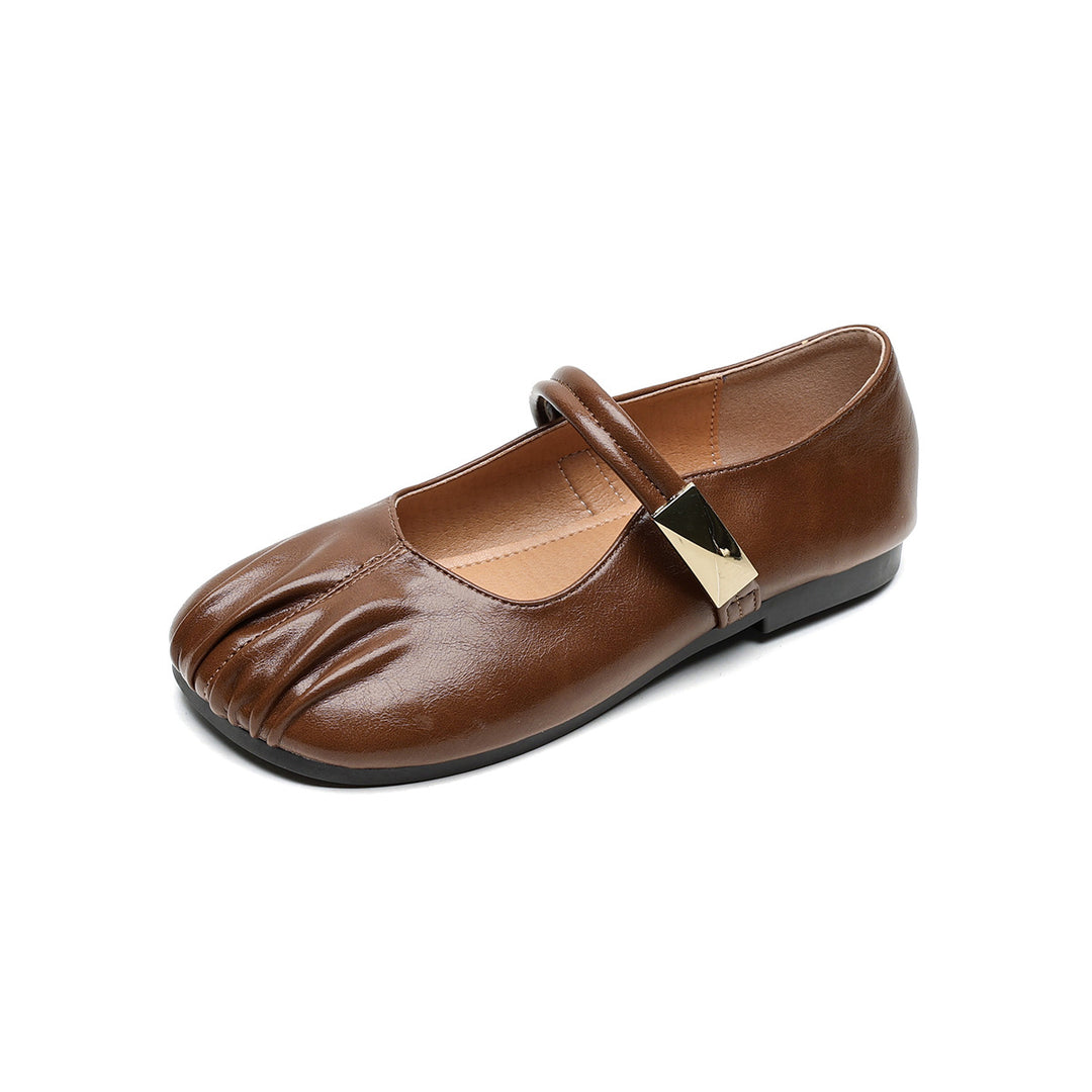 Damen Ballerinas mit dekorativem Riemen und modischem Akzent EB