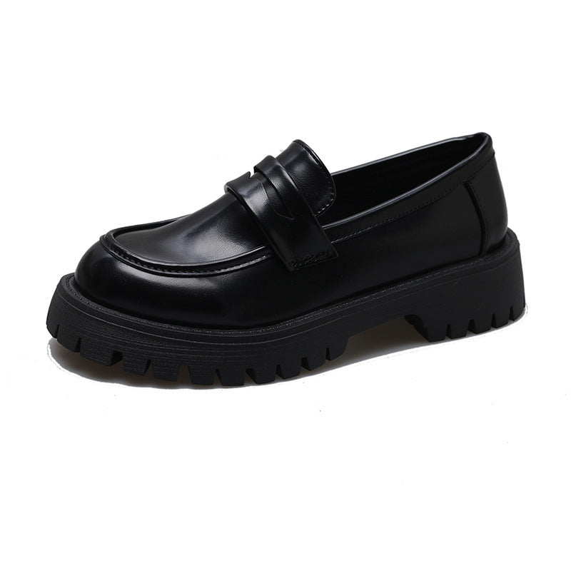 Damen nan Plateau-Loafer mit Profilsohle und Velourslederoptik EB