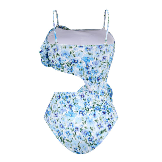 Damen Badeanzug mit bezauberndem Cut-Out-Design und überschnittenem Ausschnitt EB