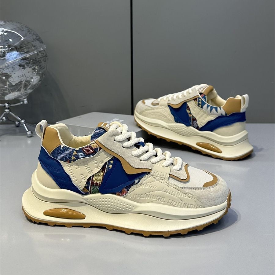 Damen sportliche Sneakers mit modischen Textil- und Gummielementen EB