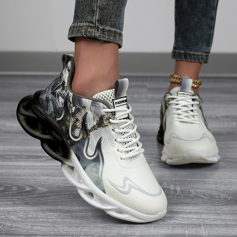 Damen Sportliche Sneakers mit innovativem Designdruck EB